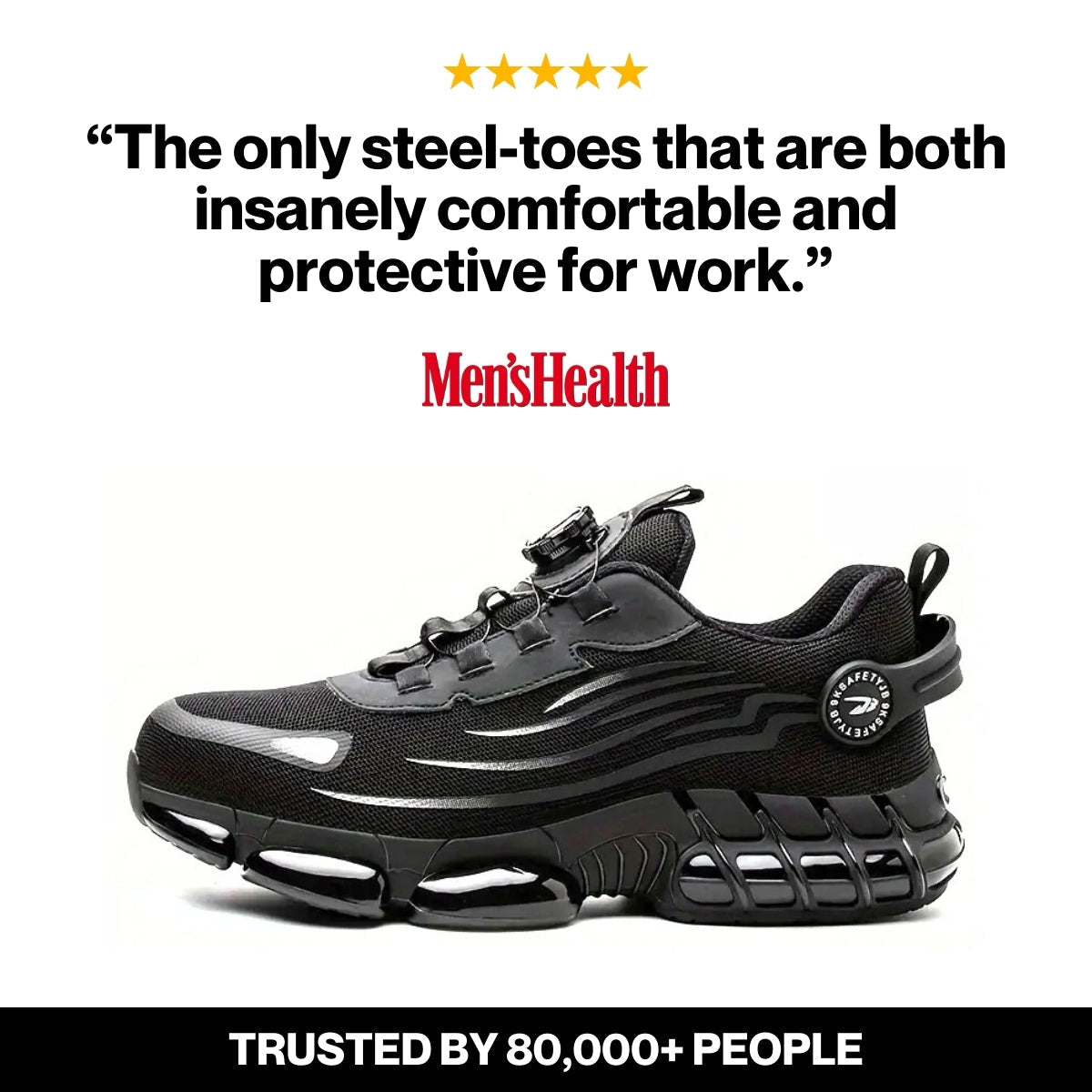 Axon - Healthy & Protective Steel Toe Sneakers Black Friday